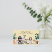 Pet Grooming Pet Wellness-Center Visitenkarte (Stehend Vorderseite)