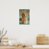 Pet Grooming Salon Boutique Labrador Portrait Poster (Küche)
