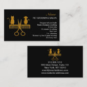 Pet Grooming Salon Business Card Visitenkarte (Vorne/Hinten)