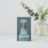 Pet Grooming Salon Care Boutique Italienischer Win Visitenkarte (Stehend Vorderseite)