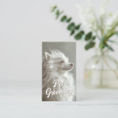 Pet Grooming Salon Care Boutique Paradies Visitenkarte (Stehend Vorderseite)