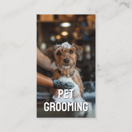 Pet Grooming Salon Care Boutique Terrier Portrait Visitenkarte