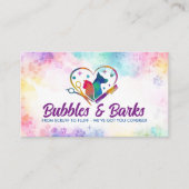 Pet Grooming Services - Aquarellkunst Visitenkarte (Vorderseite)