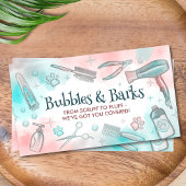 Pet Grooming Services - Aquarellkunst Visitenkarte