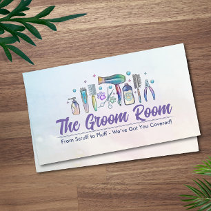 Pet Grooming Services - Aquarellkunst Visitenkarte