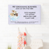 Pet Grooming Sitting Hunde Katze Wellness-Center B Banner (Insitu)