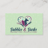 Pet Grooming Studio - Groomer Services Visitenkarte (Vorderseite)