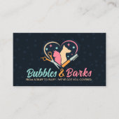 Pet Grooming Studio - Groomer Services Visitenkarte (Vorderseite)