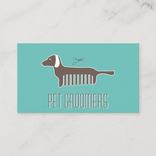 Pet Grooming Visitenkarte (Vorderseite)
