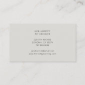 Pet Grooming Visitenkarte (Rückseite)