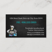 Pet Grooming Wohnzimmer Visitenkarte (Rückseite)