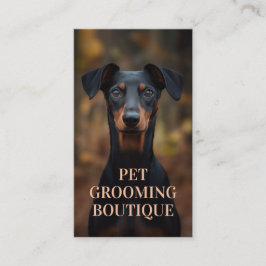 Pet Groomon Boutique Deutsches Pinsch Portrait Visitenkarte