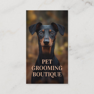 Pet Groomon Boutique Deutsches Pinsch Portrait Visitenkarte