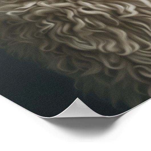 Pet Groomon Boutique Komondor Portrait Poster (Ecke)