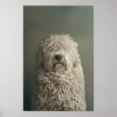 Pet Groomon Boutique Komondor Portrait Poster (Vorne)