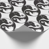 Pet Harmony Yin Yang Muster Geschenkpapier - Katze (Ecke)