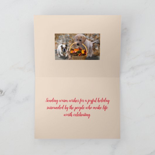 PET HARVEST ERNTEDANK CARD DANKESKARTE (Innenseite)