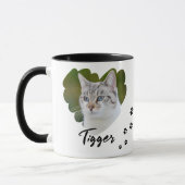 Pet Heart Shape Photo Paw Prints Tasse (Links)