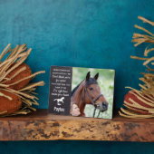 Pet Horse Memorial Foto Fotoplatte (Seite)