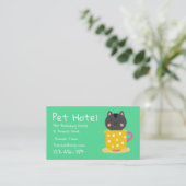 Pet Hotel Boarding Zwinger beruflich Visitenkarte (Stehend Vorderseite)
