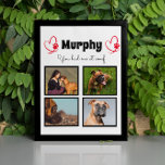 Pet-Hund 4-Foto-Collage anpassen Fotoplatte<br><div class="desc">Feiern Sie Ihre beste Freundin mit einer maßgeschneiderten FotoCollage. Wenn du so viele Erinnerungen und Fotos hast, reicht ein Foto nicht aus. Diese Tafel hat 4 Fotos, ein Zitat, und Sie können den Namen Ihres Haustieres personalisieren. Sie können auch die Farbe des Pfotendrucks ändern. Sie können die Farbe und den...</div>