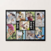 Pet Hund Foto Collage Sie hatten mich bei WOOF Hun Puzzle (Horizontal)