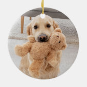 Pet-Hund-Gedenkstätte für immer Lieblingsname und Keramik Ornament (Hinten)