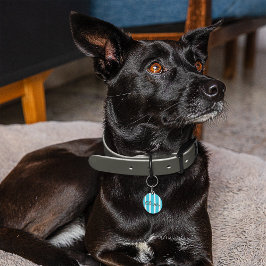 Pet ID Tag gefüllt mit Streifen Haustiermarke