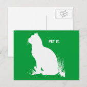 PET IT - WHITE -.pnng Postkarte (Vorne/Hinten)