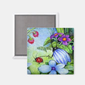 Pet Ladybug Magnet (Vorderseite/Rückseite)