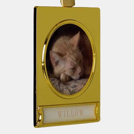 PET LIEBE Banner Ornament / Gold (Rechts)