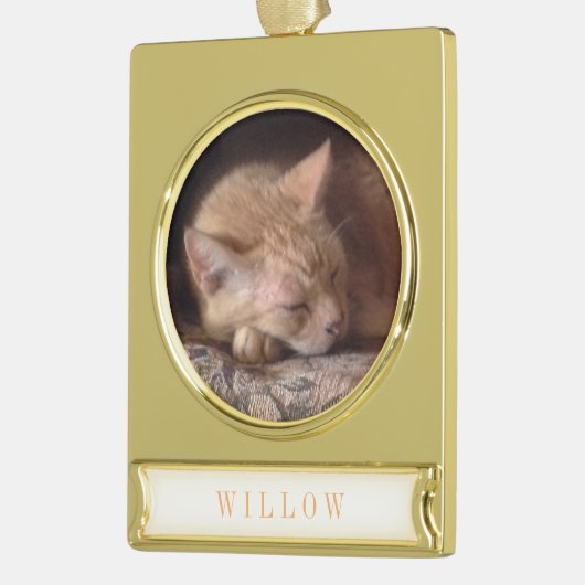 PET LIEBE Banner Ornament / Gold (Links)