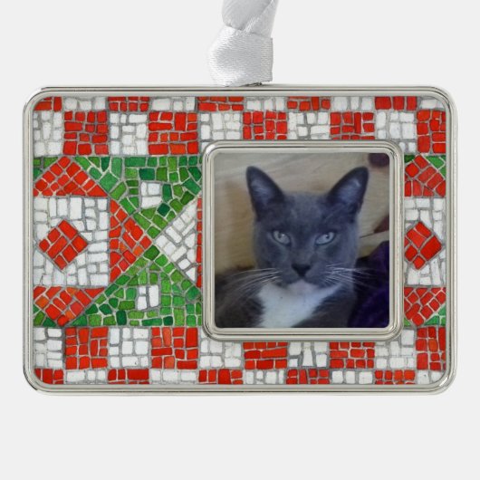 PET-LIEBE Gerahmt, horizontal Rahmen-Ornament Silber (Vorderseite)