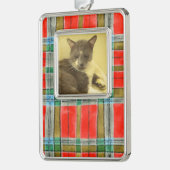 PET LIEBE Gerahmt Vertical Ornament / MacBain Kari Rahmen-Ornament Silber (Links)