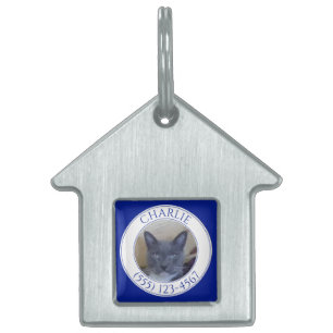 PET LIEBE House Pet Tag / Navy Blue Tiermarke
