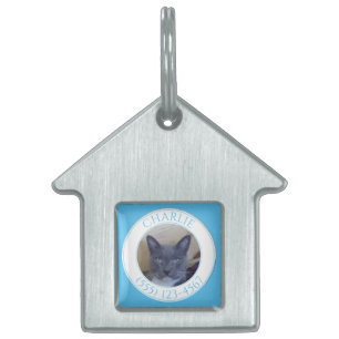 PET LIEBE House Pet Tag / Sky Blue Tiermarke
