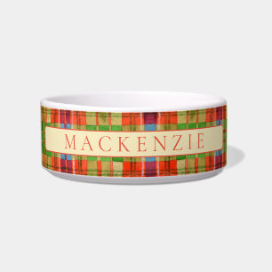PET-LIEBE Keramik Pet Bowl / Mac Rae Tartan Napf