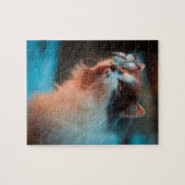 Pet Life | Cute Cat with Butterfly on Nose Photo Puzzle (Horizontal)