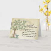 Pet Loss Beileid Card - Begleiter wartet auf Sie Karte (Gelbe Blume)