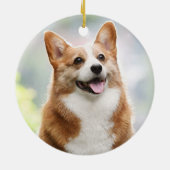 Pet Loss Beileid Dog Memorial 2 Fotos Wichtig Keramik Ornament (Hinten)