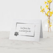 Pet Loss Beileid Gingham Pawprint Karte (Gelbe Blume)