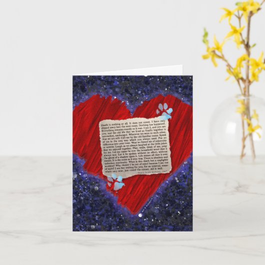 Pet Loss Beileid Karte (Gelbe Blume)