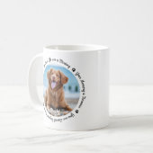 Pet Loss Beileid Keepake 2 Foto Dog Memorial Kaffeetasse (Vorderseite Links)