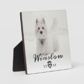 Pet Loss Beileid Keepake Dog Pet Memorial Fotoplatte (Vorderseite)