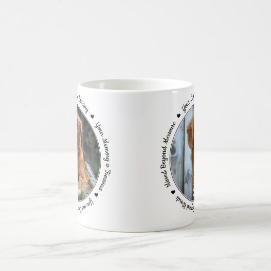 Pet Loss Beileid Keepake Dog Pet Memorial Kaffeetasse (Mittel)