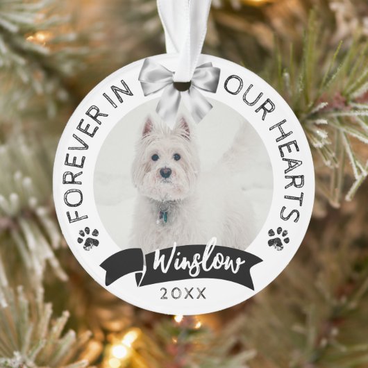 Pet Loss Beileid Keepake Dog Pet Memorial Ornament (Baum)