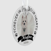 Pet Loss Beileid Keepake Dog Pet Memorial Ornament (Vorderseite)