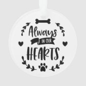 Pet Loss Beileid Keepake Dog Pet Memorial Ornament (Rückseite)