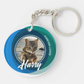 Pet Loss Beileid Memorial Keepake Farbzeichen Schlüsselanhänger (Rückseite)