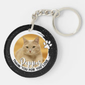 Pet Loss Beileid Memorial Keepake Night Sky Schlüsselanhänger (Rückseite)